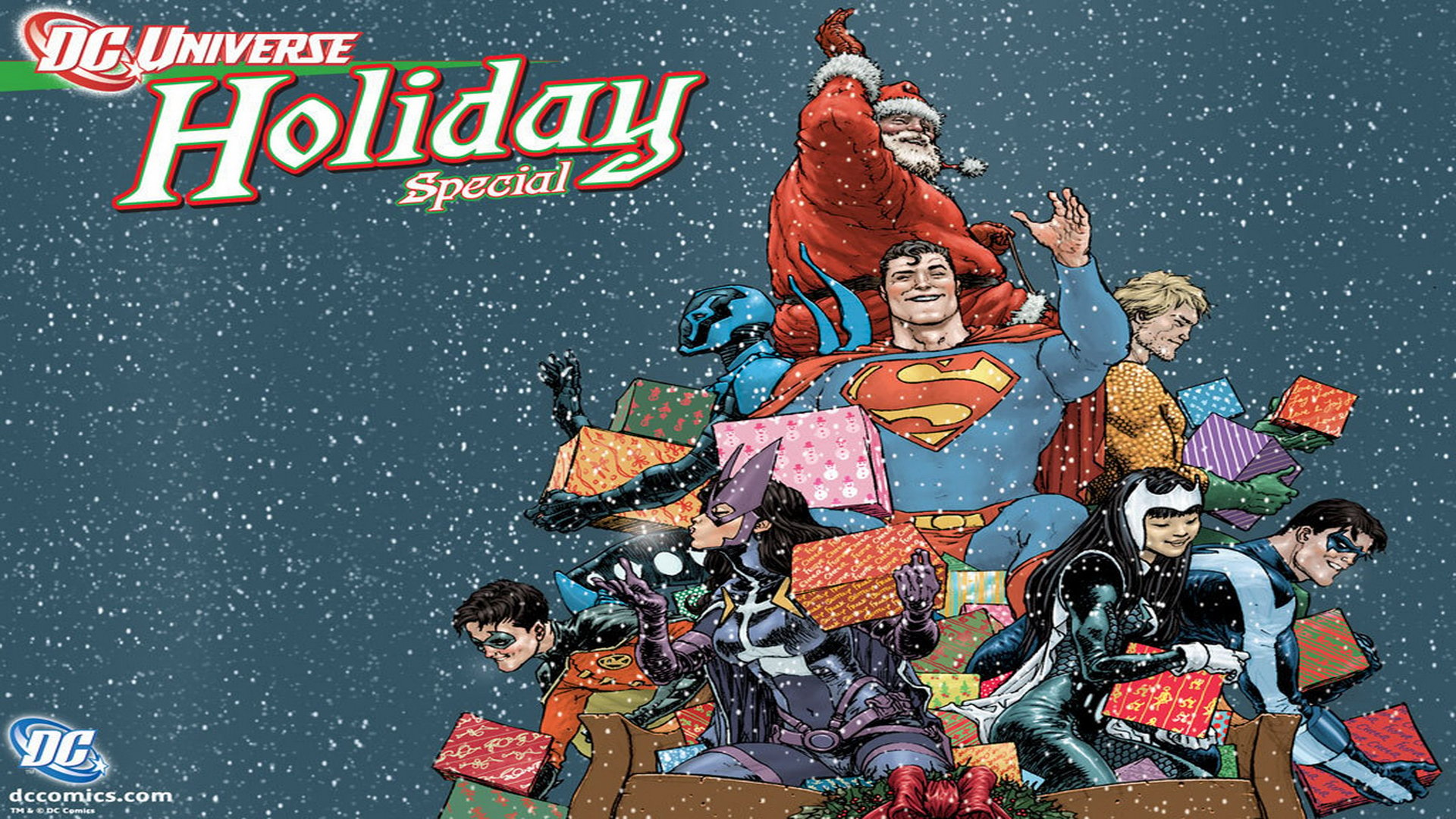 DC Comics Christmas Wallpapers - WallpaperSafari.