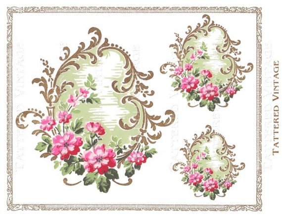 Victorian Floral Wallpaper