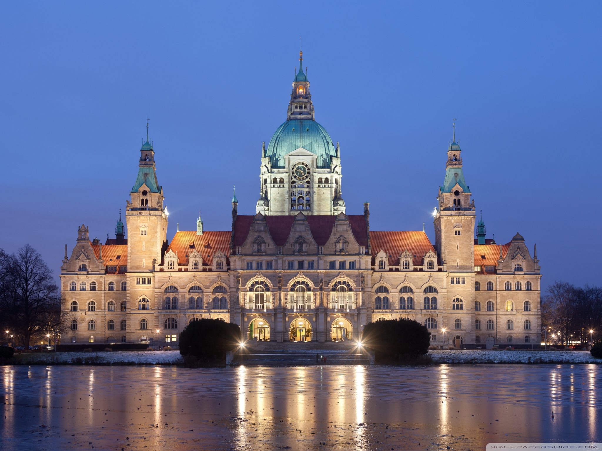 New City Hall In Hanover Germany 4k HD Desktop Wallpaper For