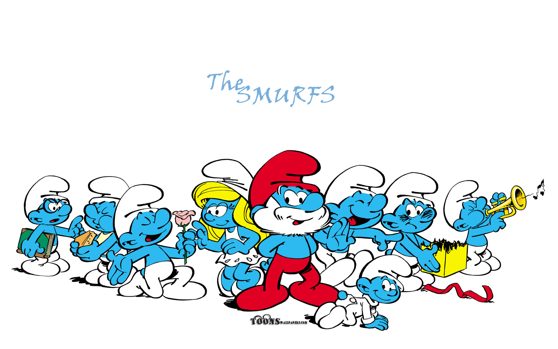 Smurfs Wallpaper Cartoons Toonswallpaprs