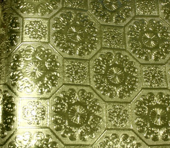 Veian Faux Metal Gold Wallpaper From The Resplendent Collection By