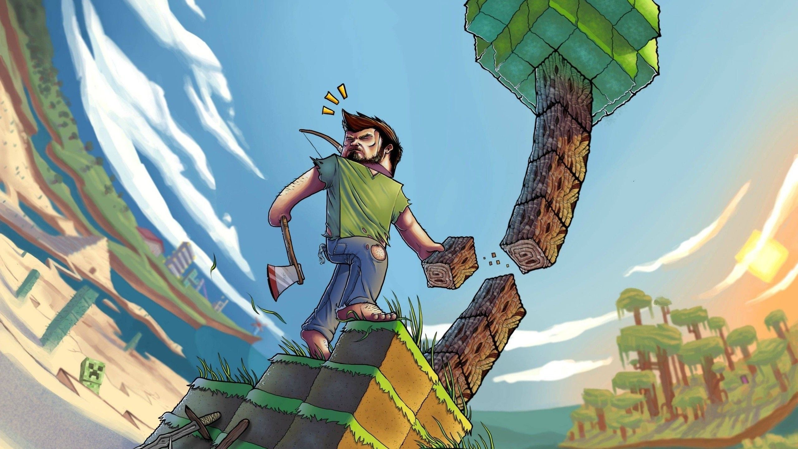 Minecraft Steve HD Wallpaper On