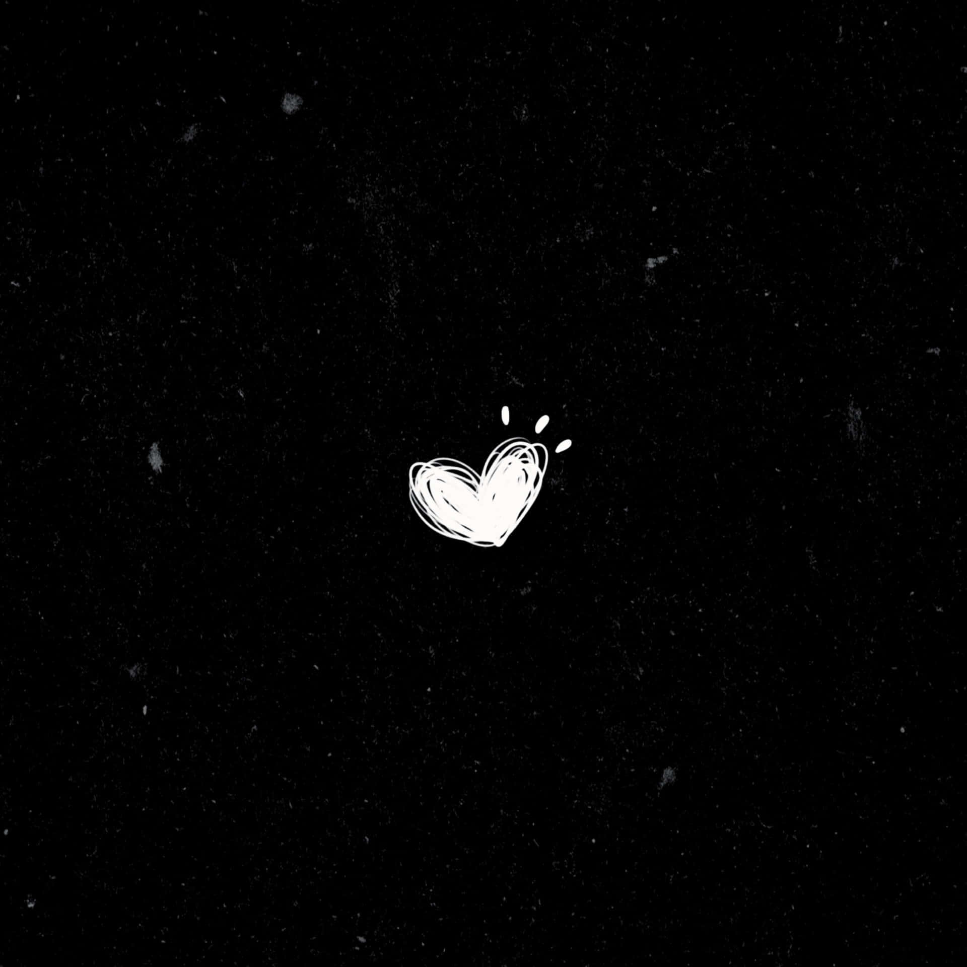 Aesthetic Black Heart Wallpaper