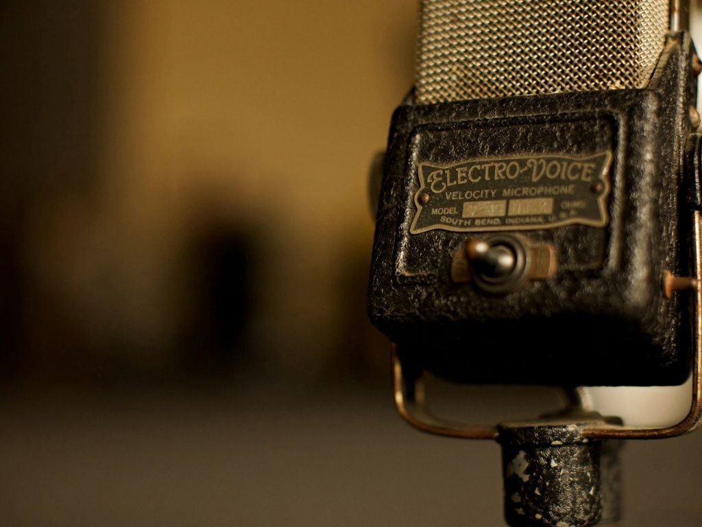 Vintage Mic Wallpaper Microphone Old