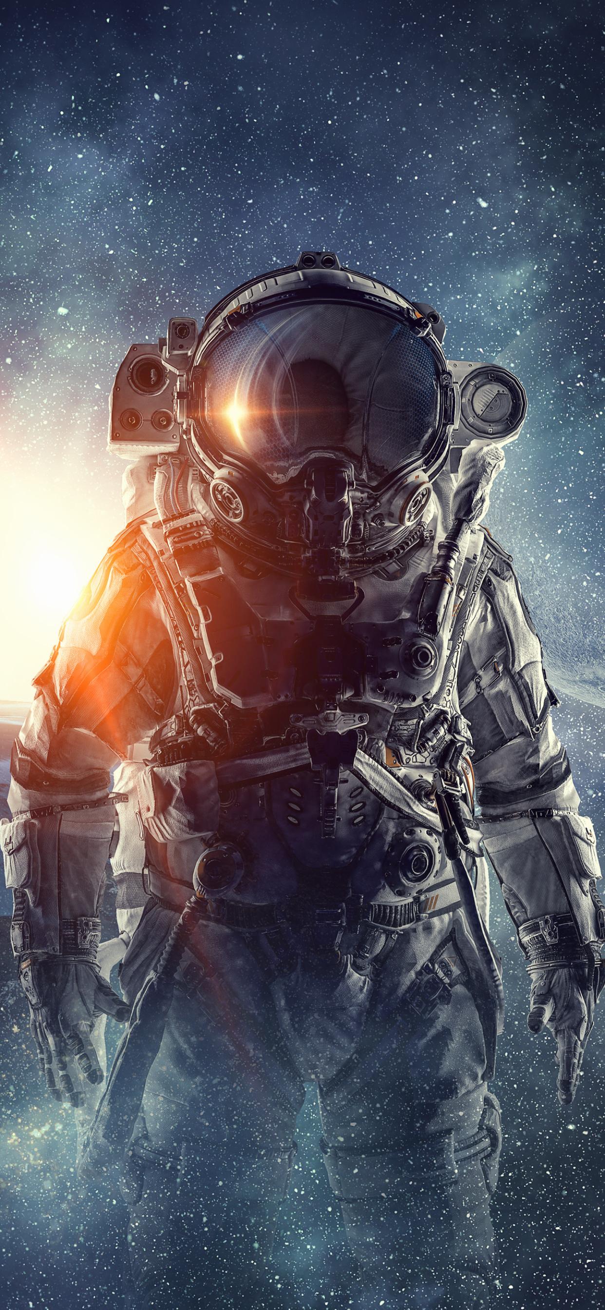 Sci Fi Astronaut Phone Wallpaper   Mobile Abyss