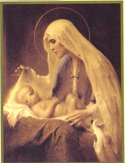 Baby Jesus Sleeping In Mother Mar S Lap Christian Image