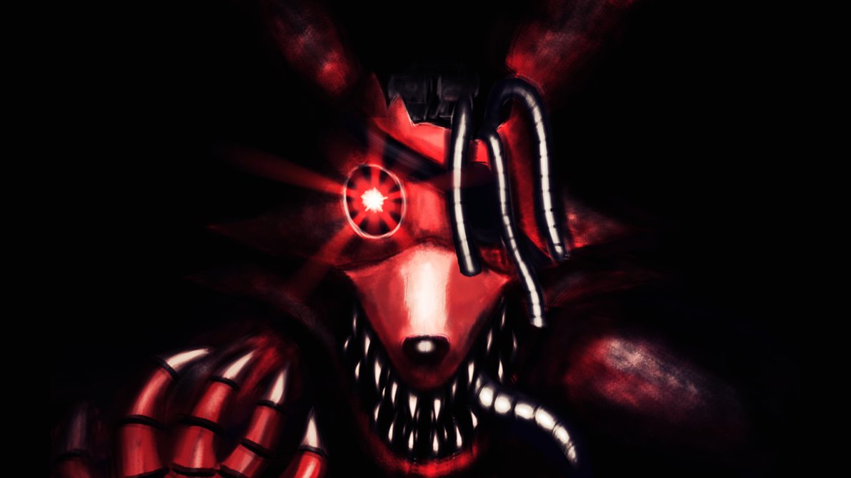 Nightmare Foxy Fnaf4 Speed Painting By Fody Zessel