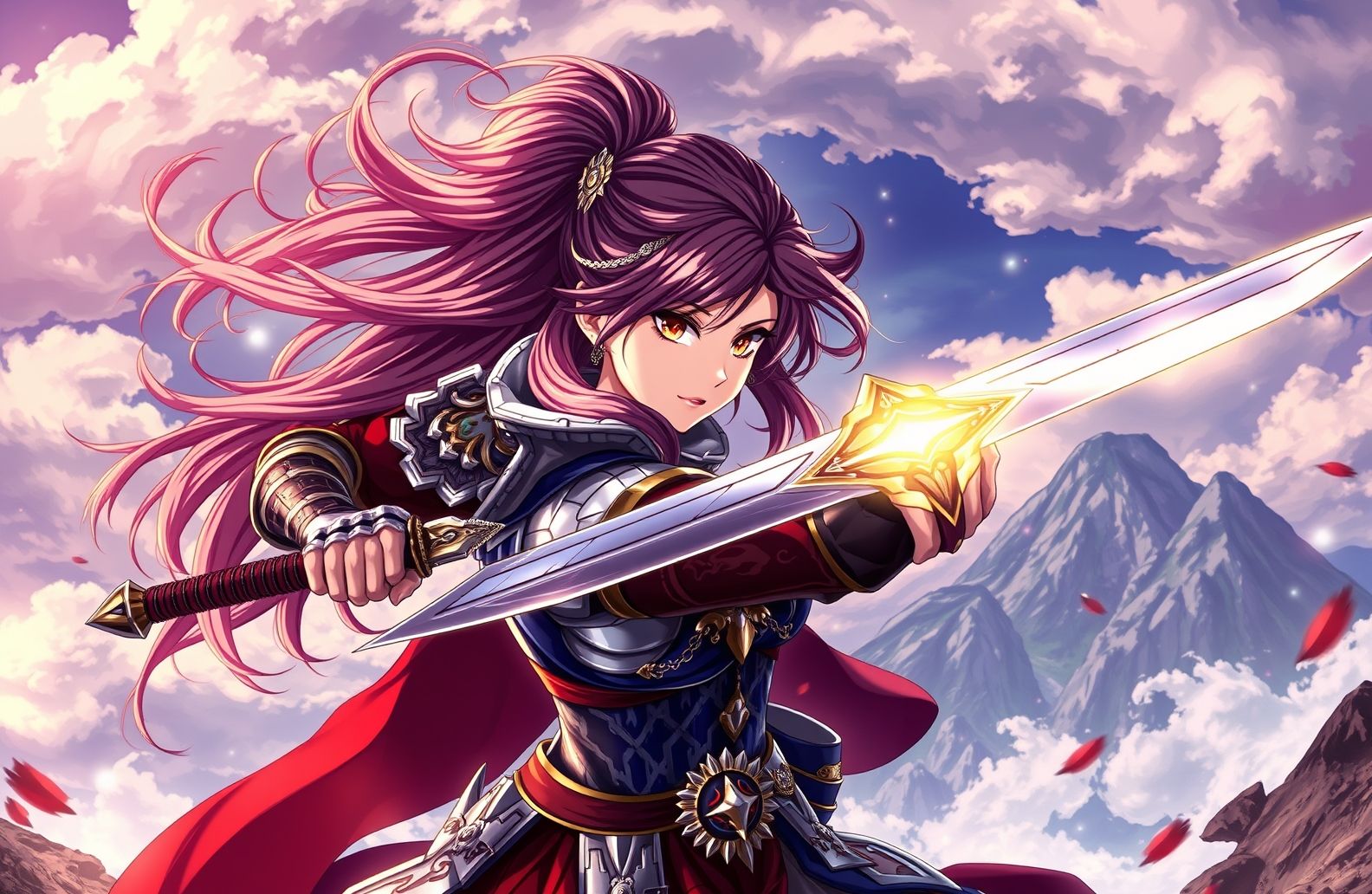 Anime Girl Warrior Wallpaper