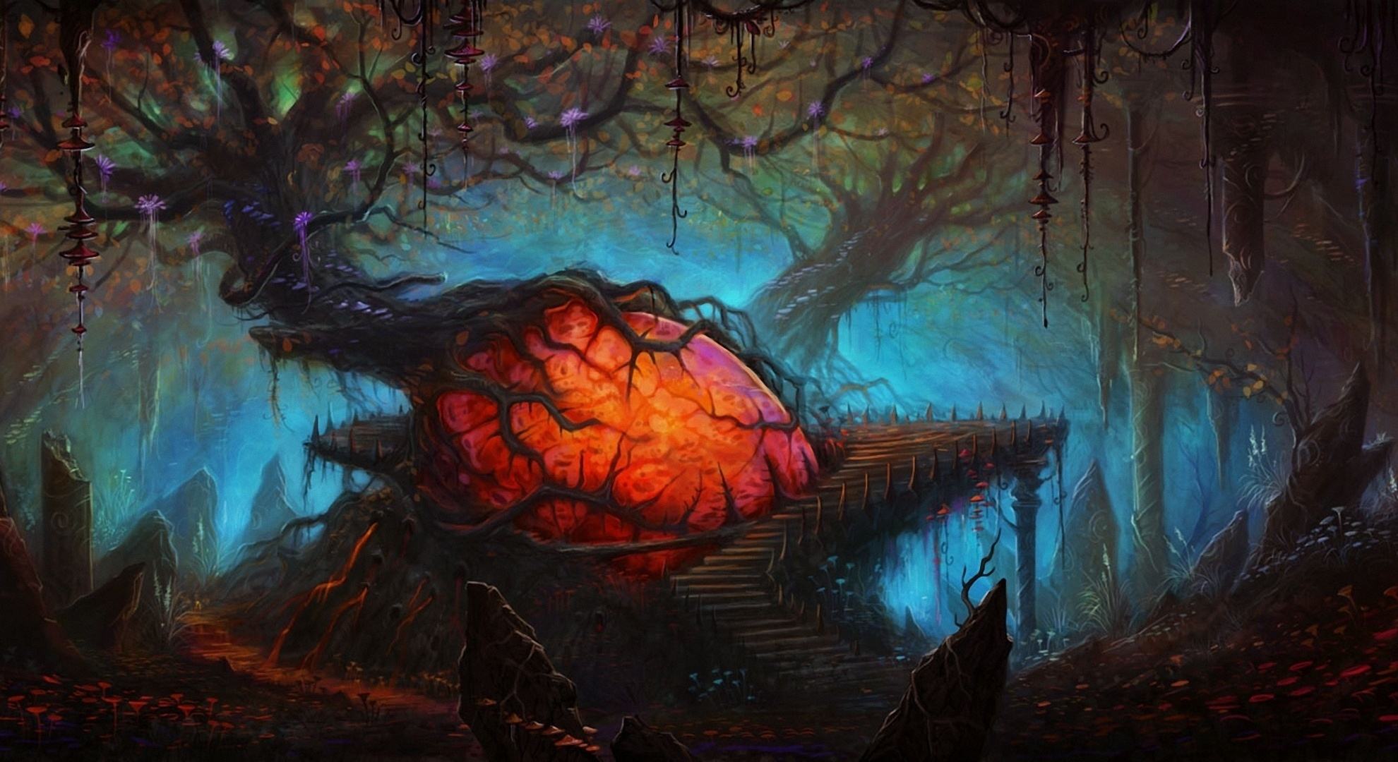 Wallpaper Background Tags Spooky Creepy Forest Dark Please Login