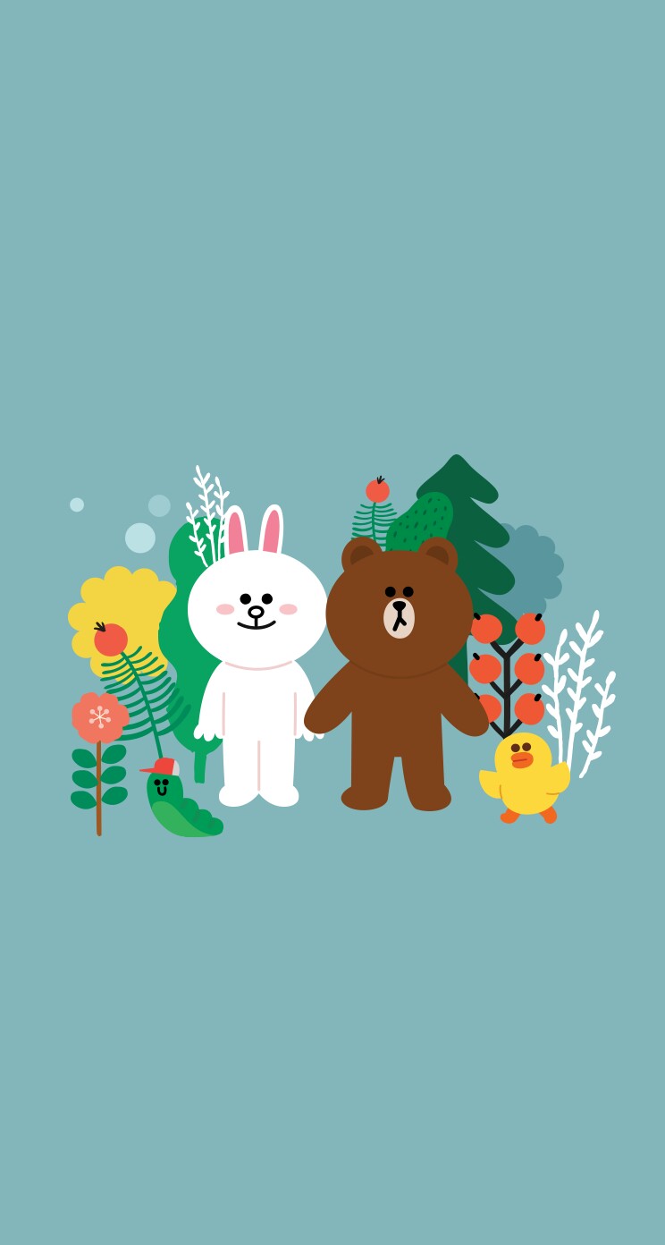 Brown Cute Line Friends Wallpaper Themediocremama Com
