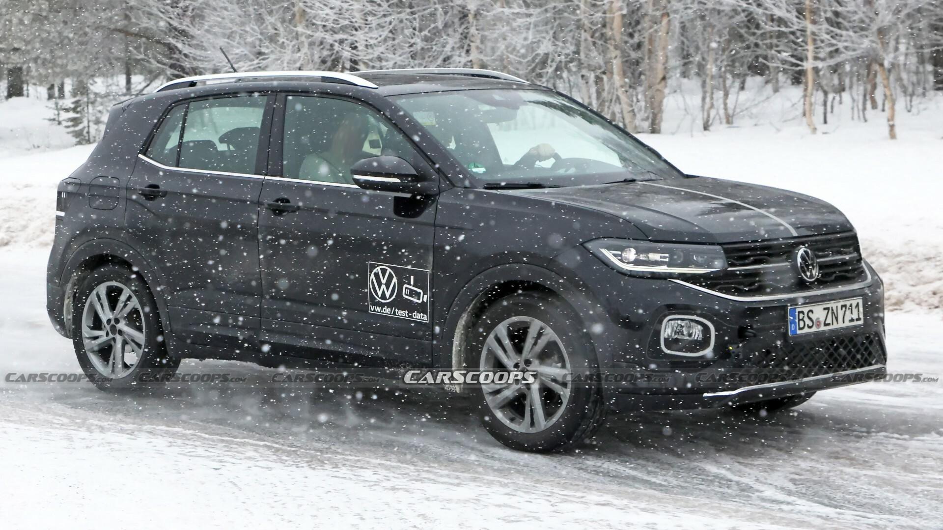  VW T Cross Facelift Makes Spy Debut With Deceptive Camo