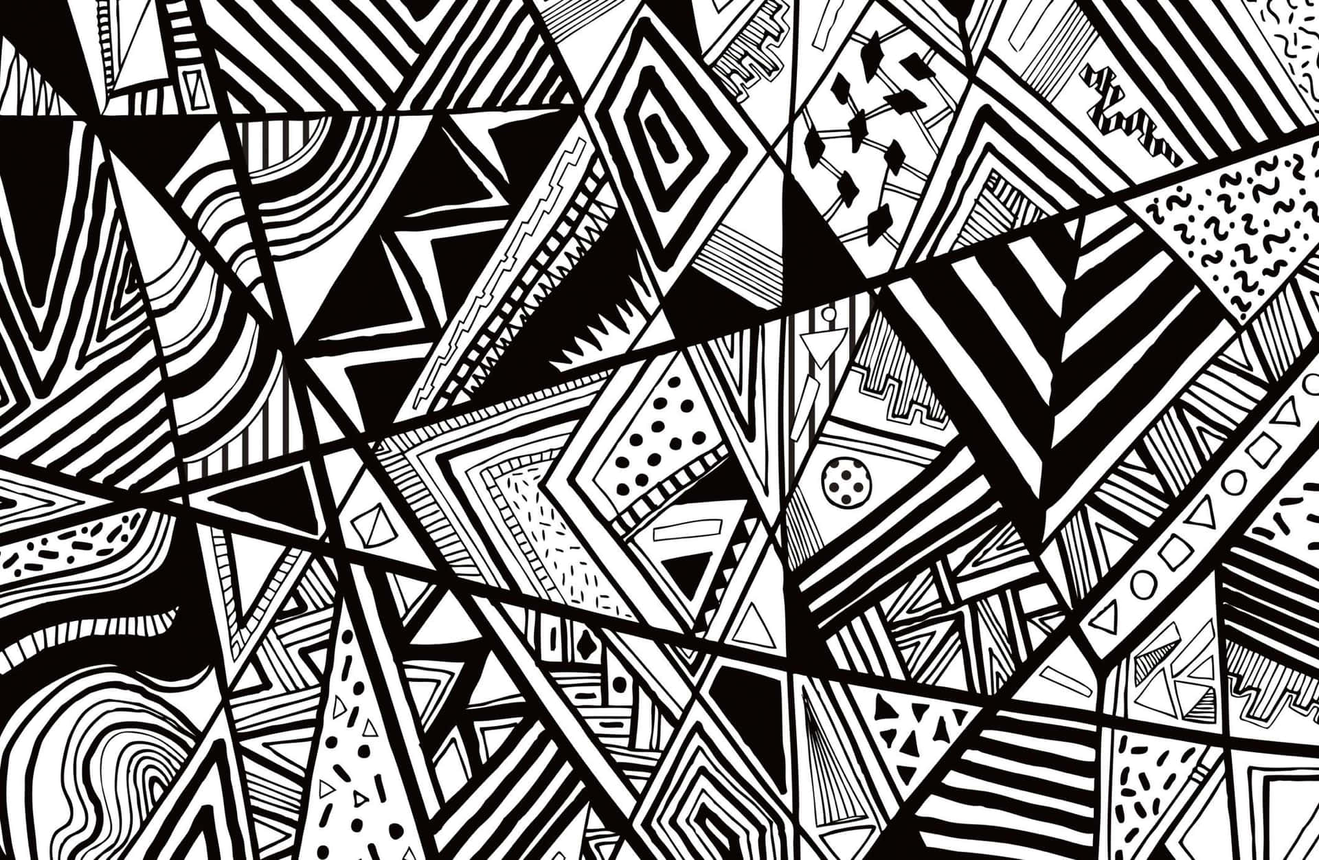 Black And White Abstract Wallpaper