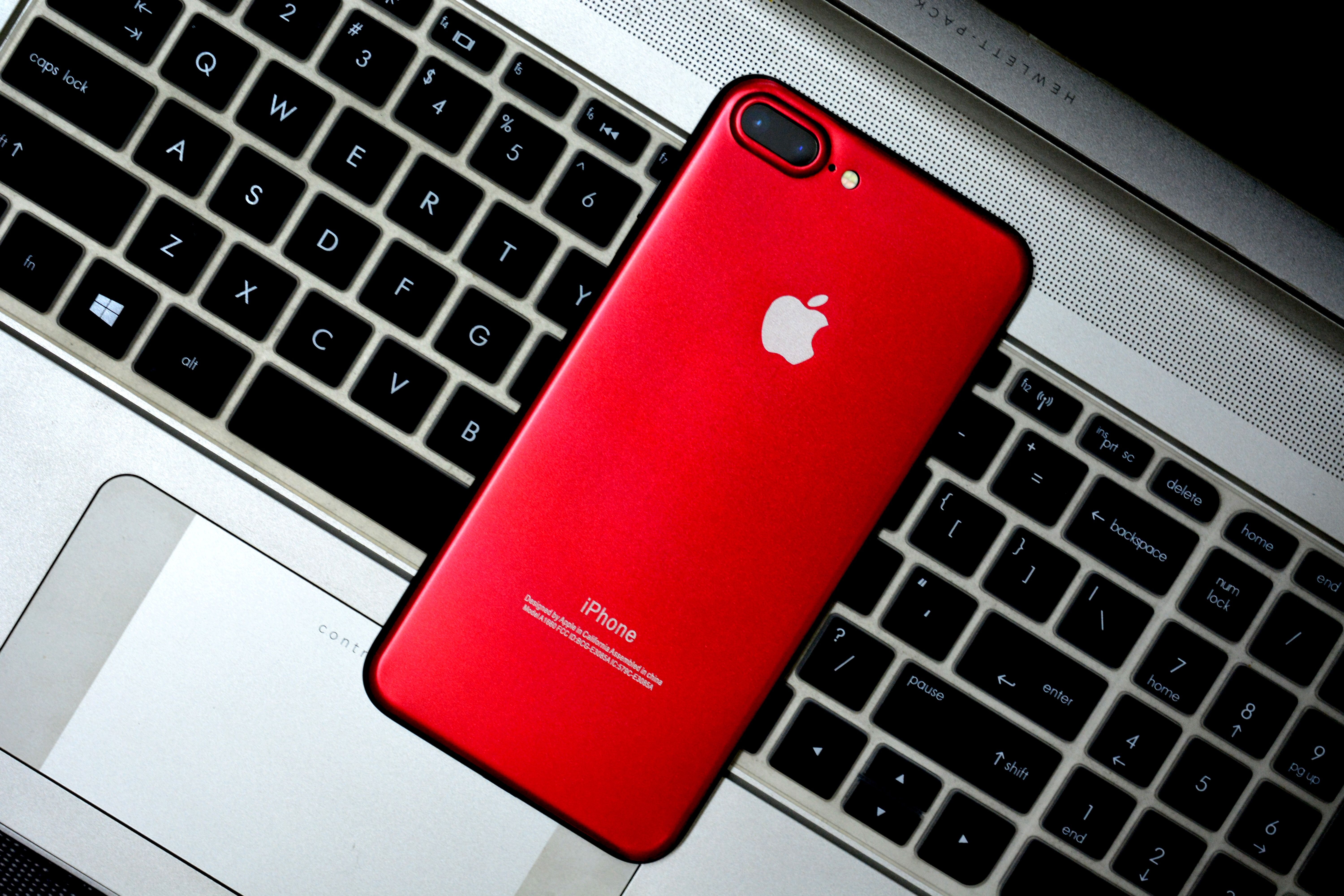 Red Aluminium Back Panel For iPhone Plus Which Makes It Look