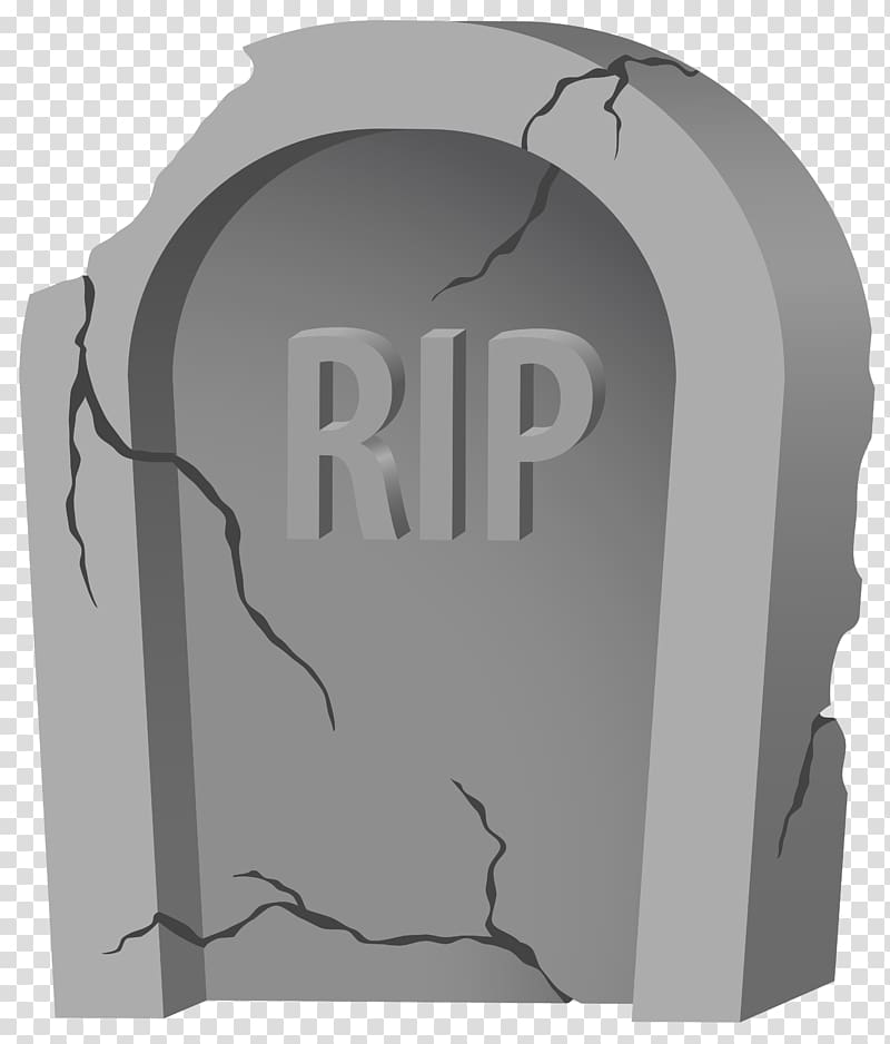 Gray Rip Tombstone Headstone And Purple