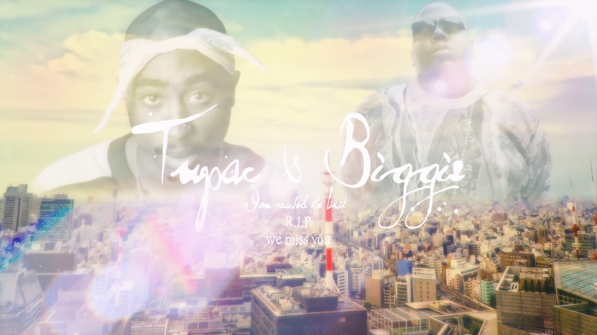 Tupac and Biggie wallpaper by IndicaDesigns 1920x1080