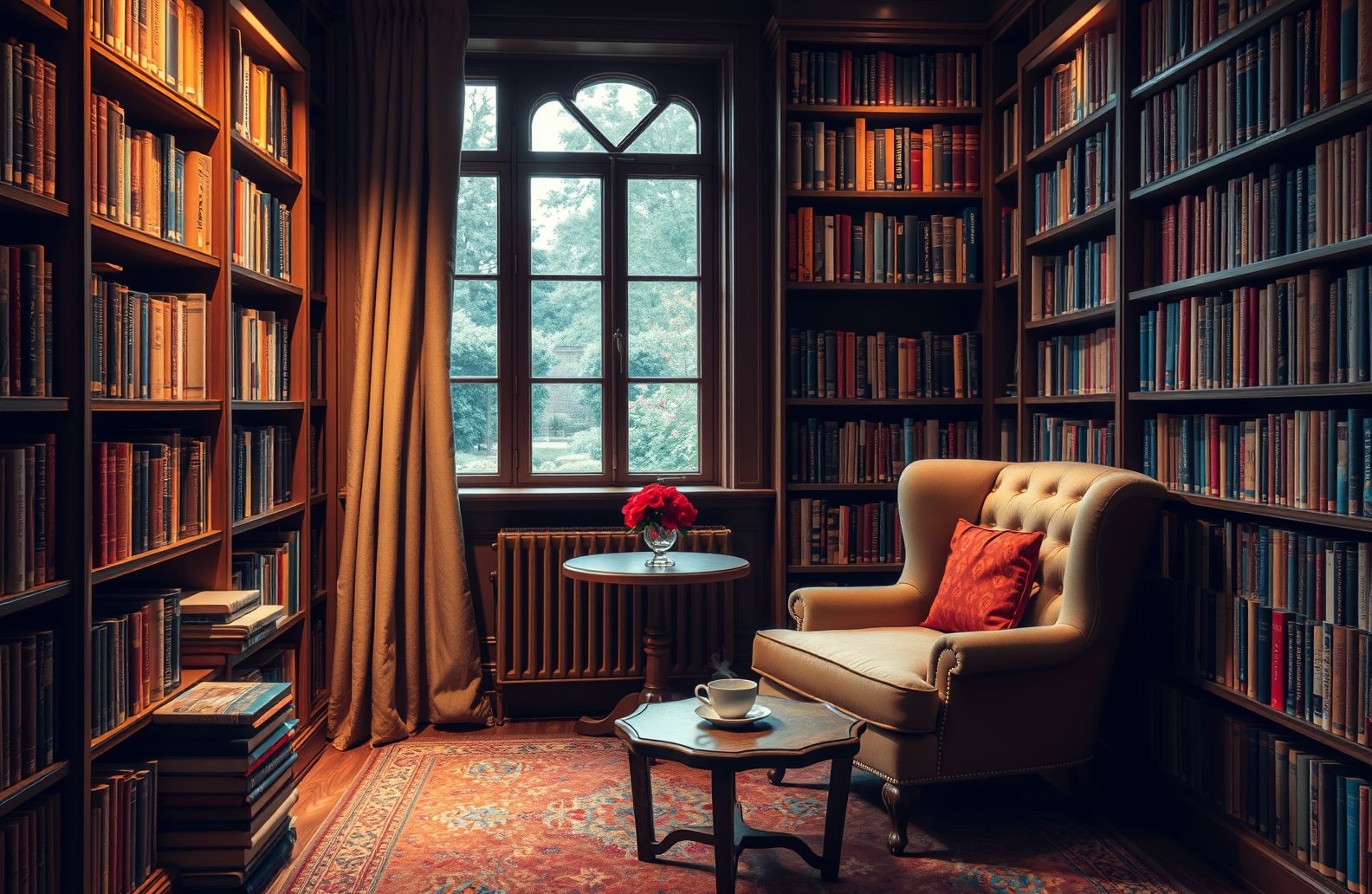 Library Wallpaper Image