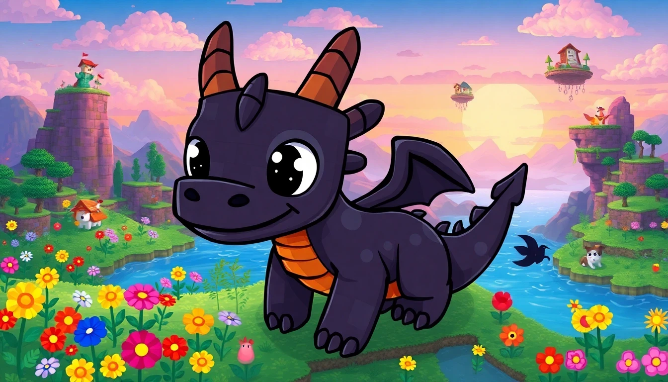 Minecraft Wallpaper Cute Ender Dragon