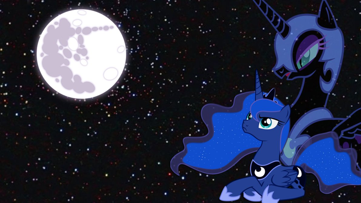 Mlp Fim Princess Luna And Nightmare Moon Wallpaper By Apoljak On