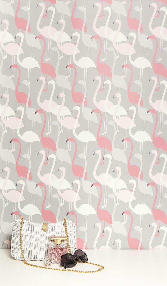 Retro Flamingo Wallpaper Lewis
