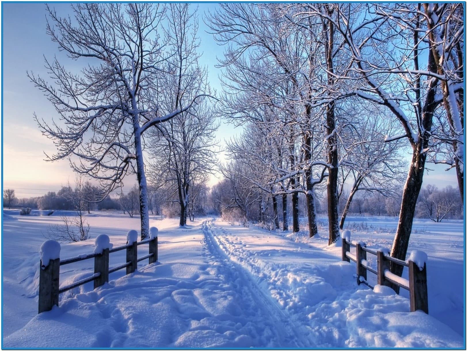 PicZene - Winter Scene Screensavers Wallpaper