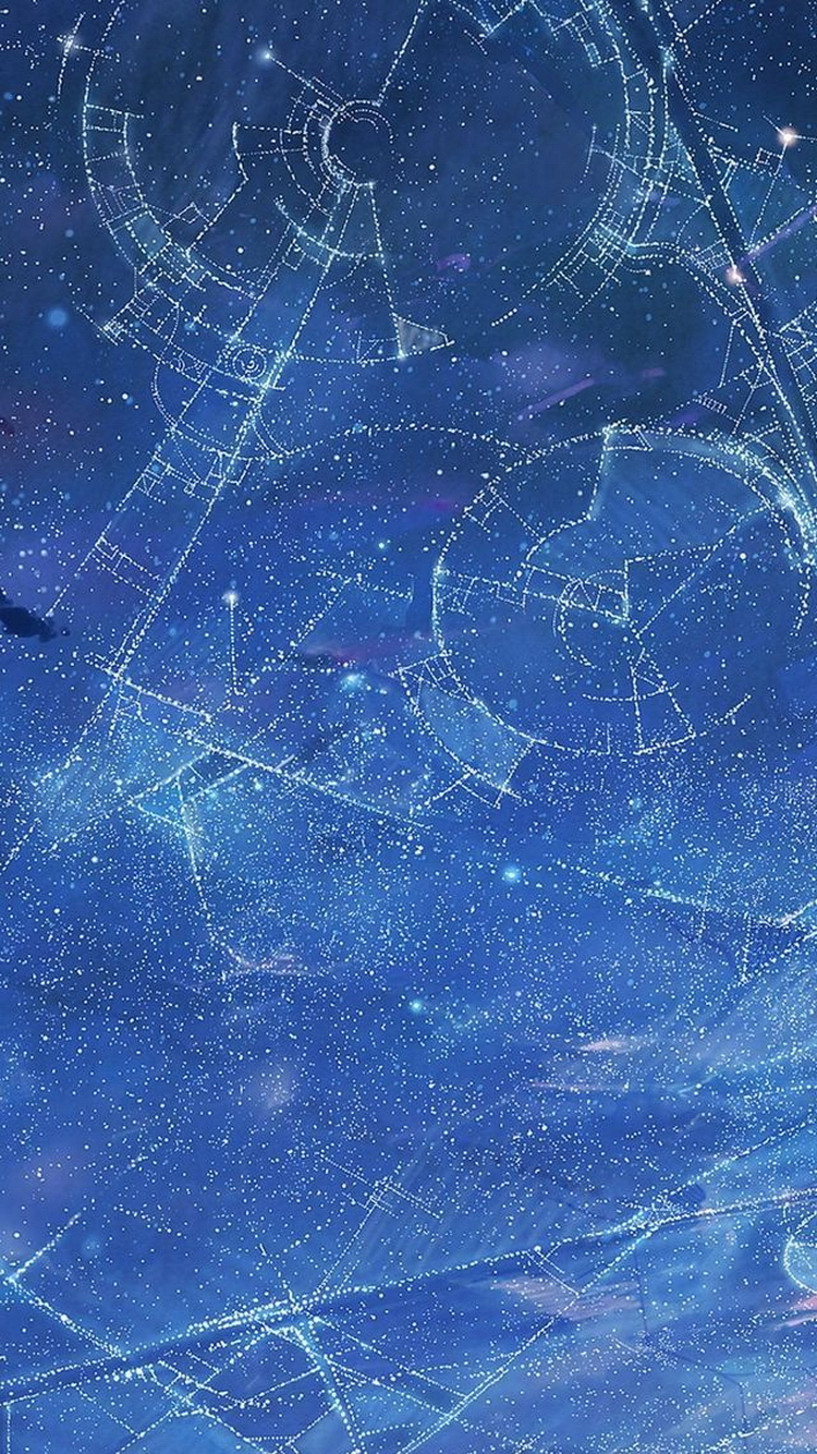 Night Sky Constellations Drawings iPhone 6 Wallpaper iPod Wallpaper