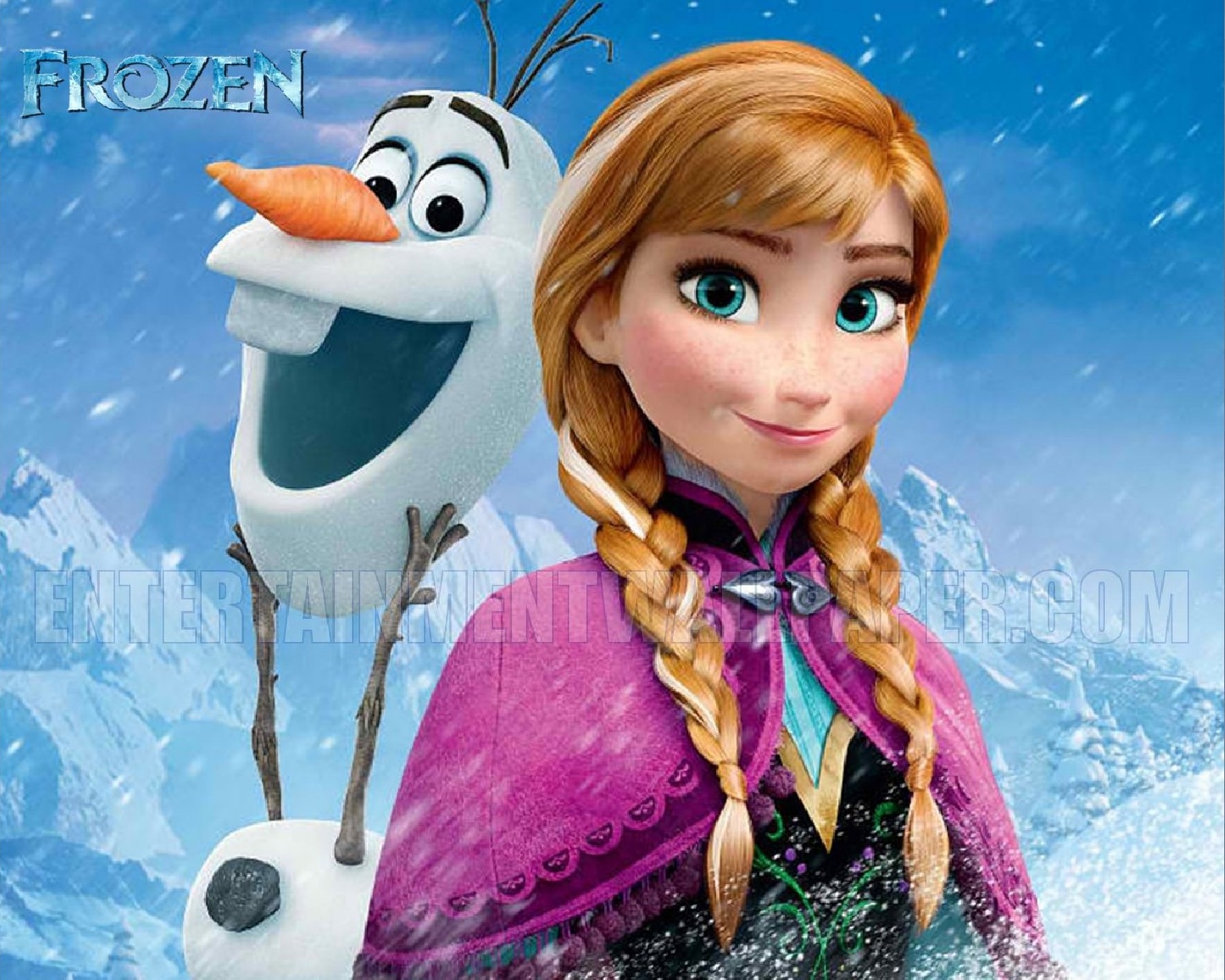 Anna And Olaf Wallpaper Frozen Uma Aventura Congelante
