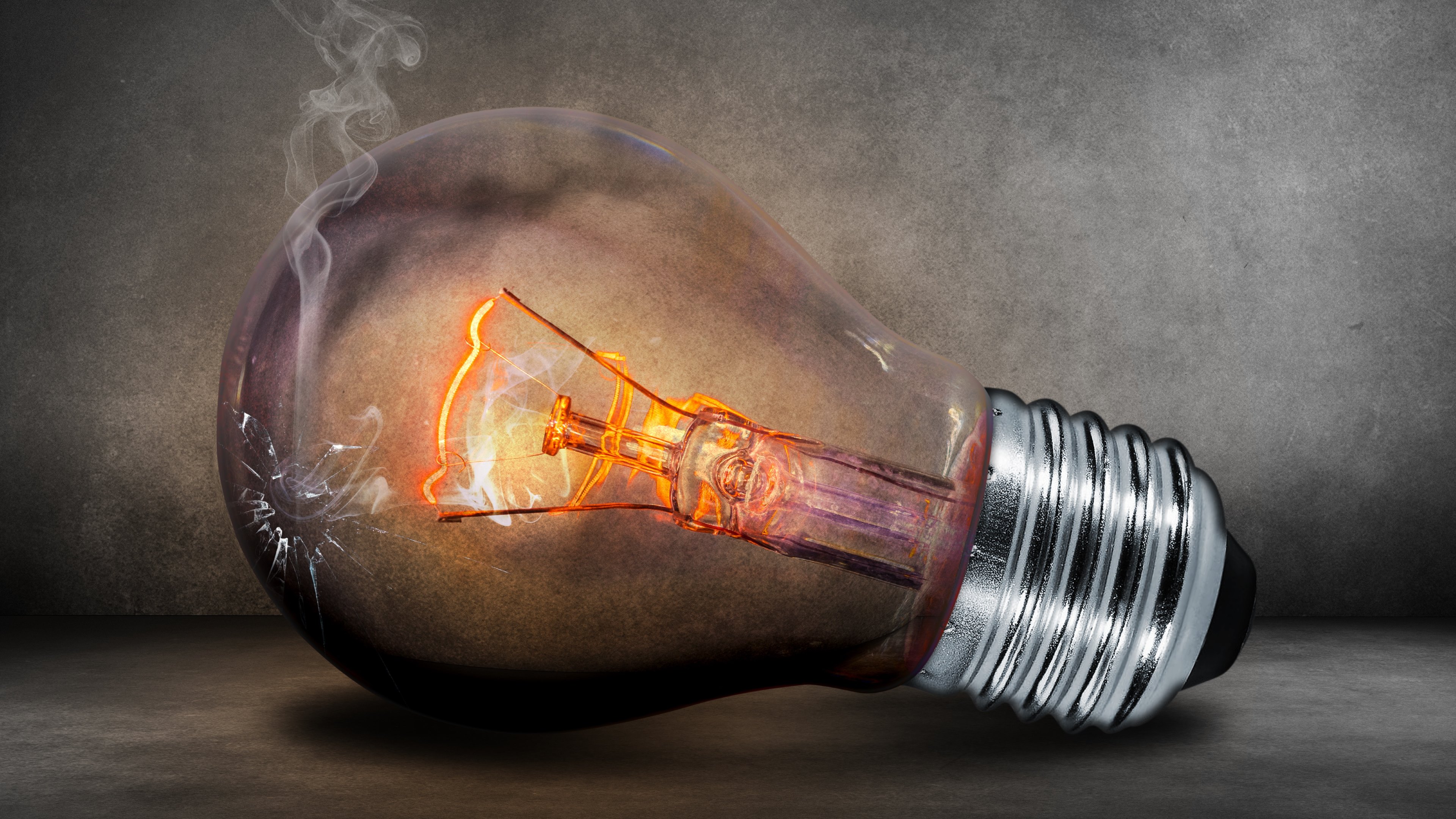 Light Bulb Glow Creative Photoshop Wallpapers HD Wallpapers 3840x2160