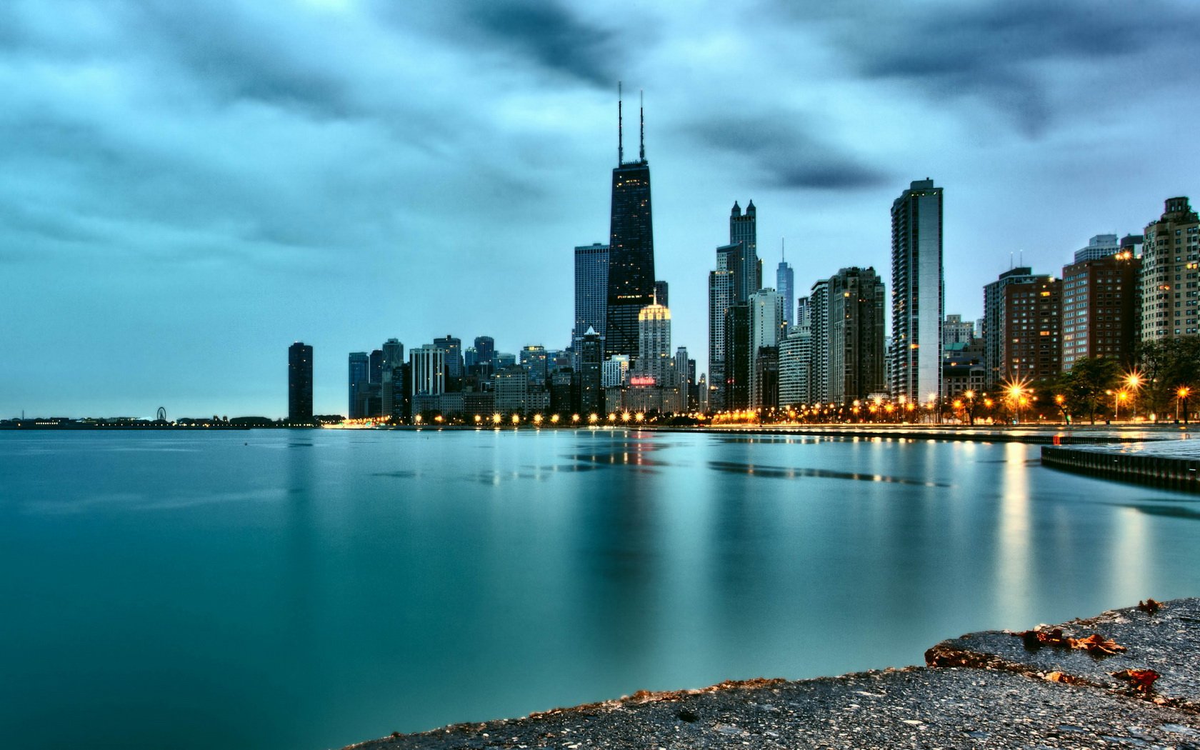 Chicago Skyline Winter Wallpaper Desktop - WallpaperSafari