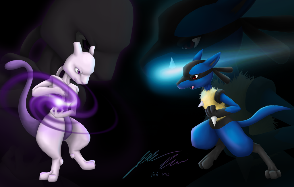 Lucario Vs Mewtwo Wallpaper Images Pictures Becuo 1024x652. 