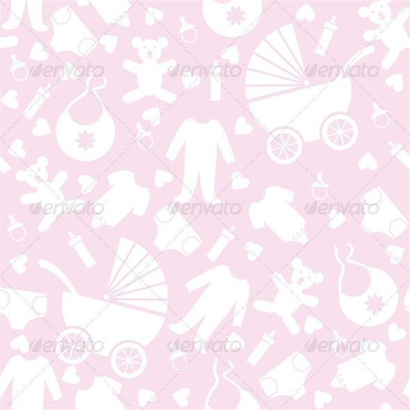 Pink Baby Background For Shower Background Decorative