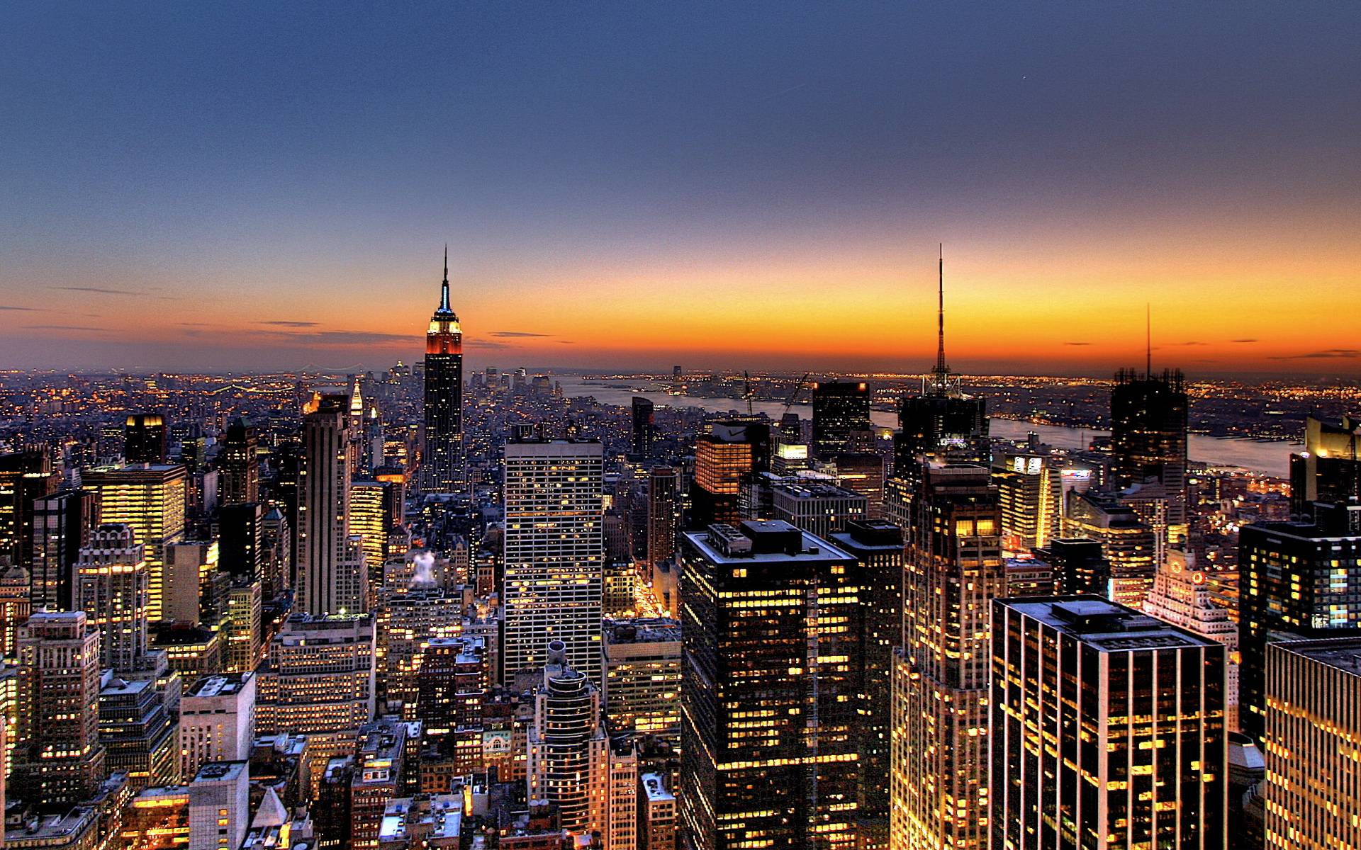New York Skyline Wallpaper Top