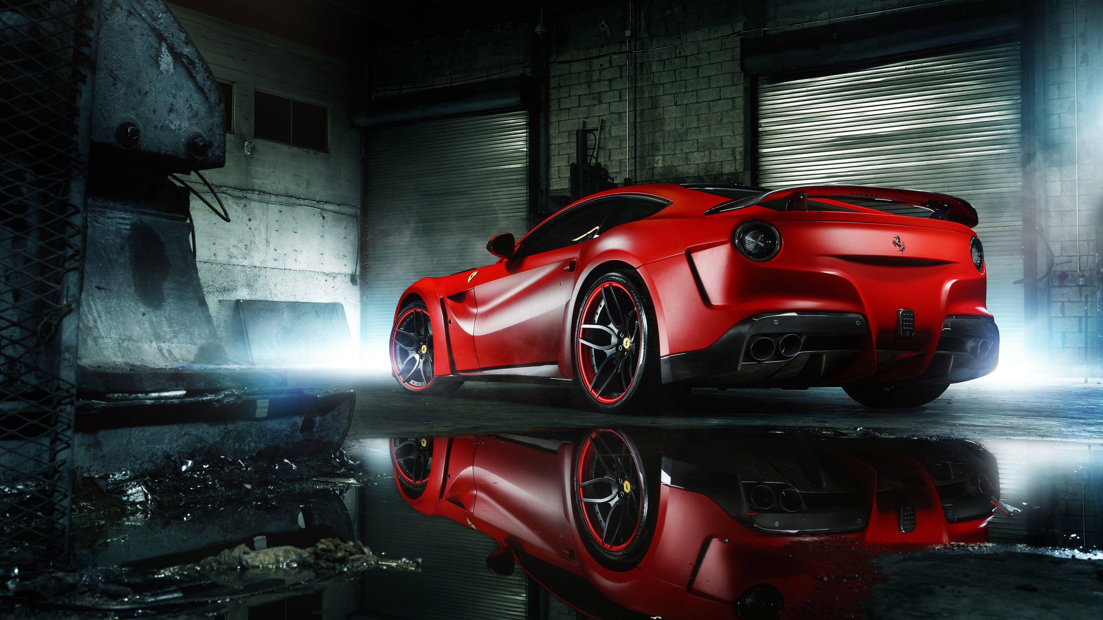 Red Car Ferrari Vehicle Sports Luxury