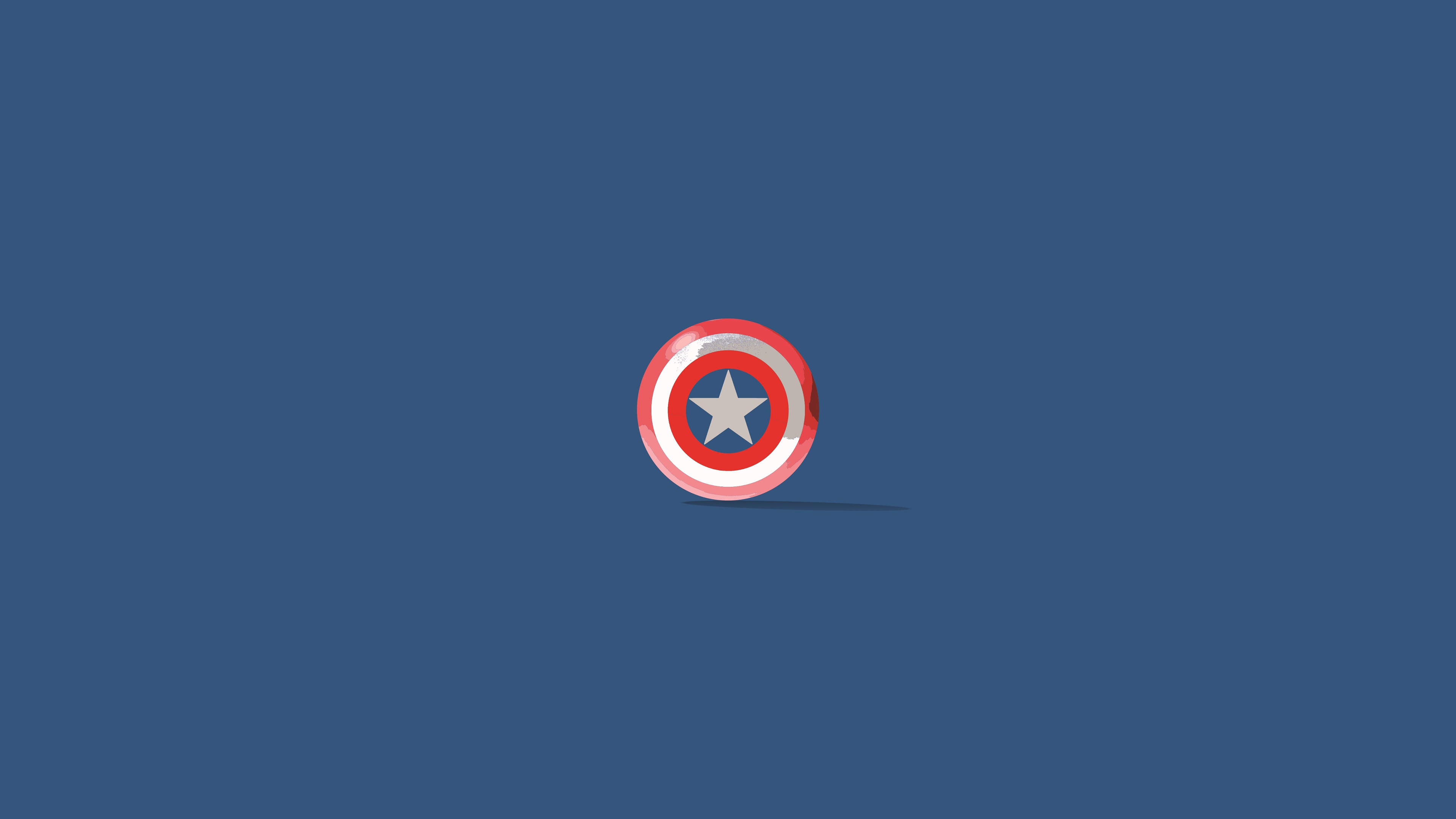 Captain America Shield Minimalism Wallpaper HD Superheroes