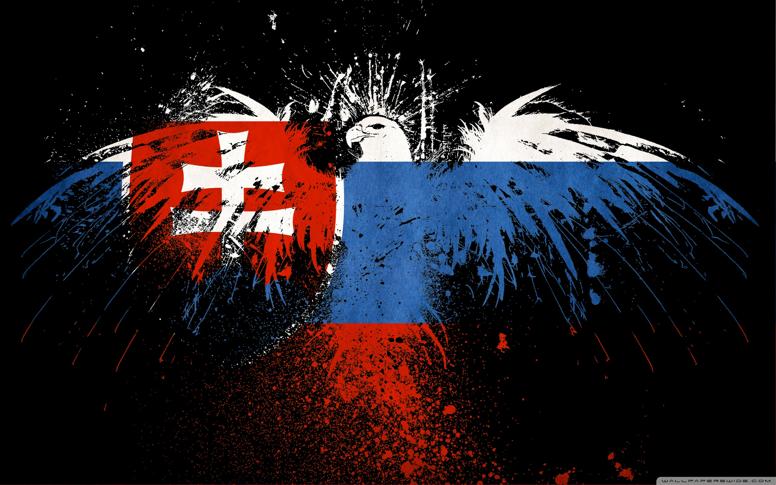 Grunge Flag Of Slovakia HD Desktop Wallpaper High
