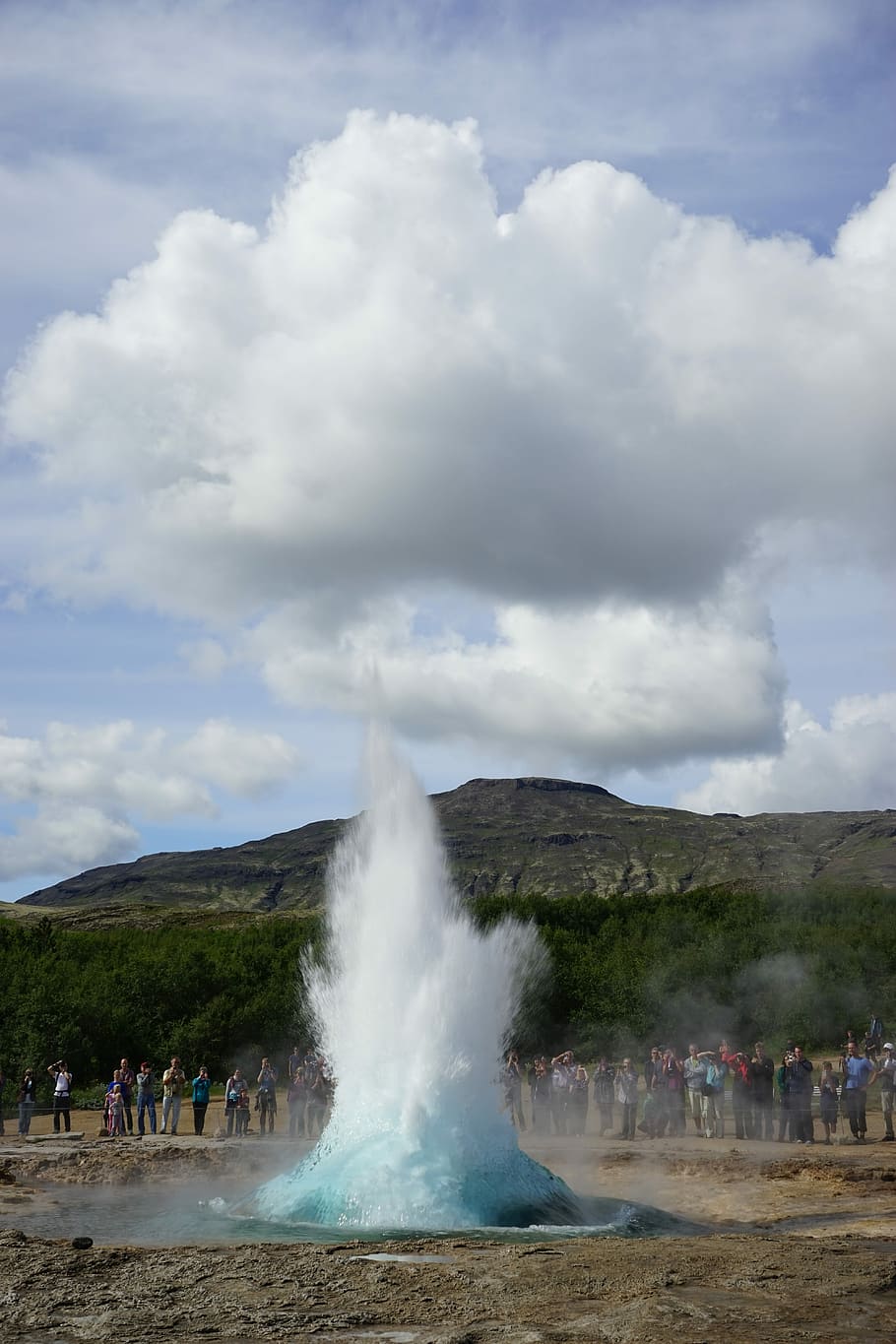 HD Wallpaper Geyser Strokkur Iceland Outbreak Nature Boiling