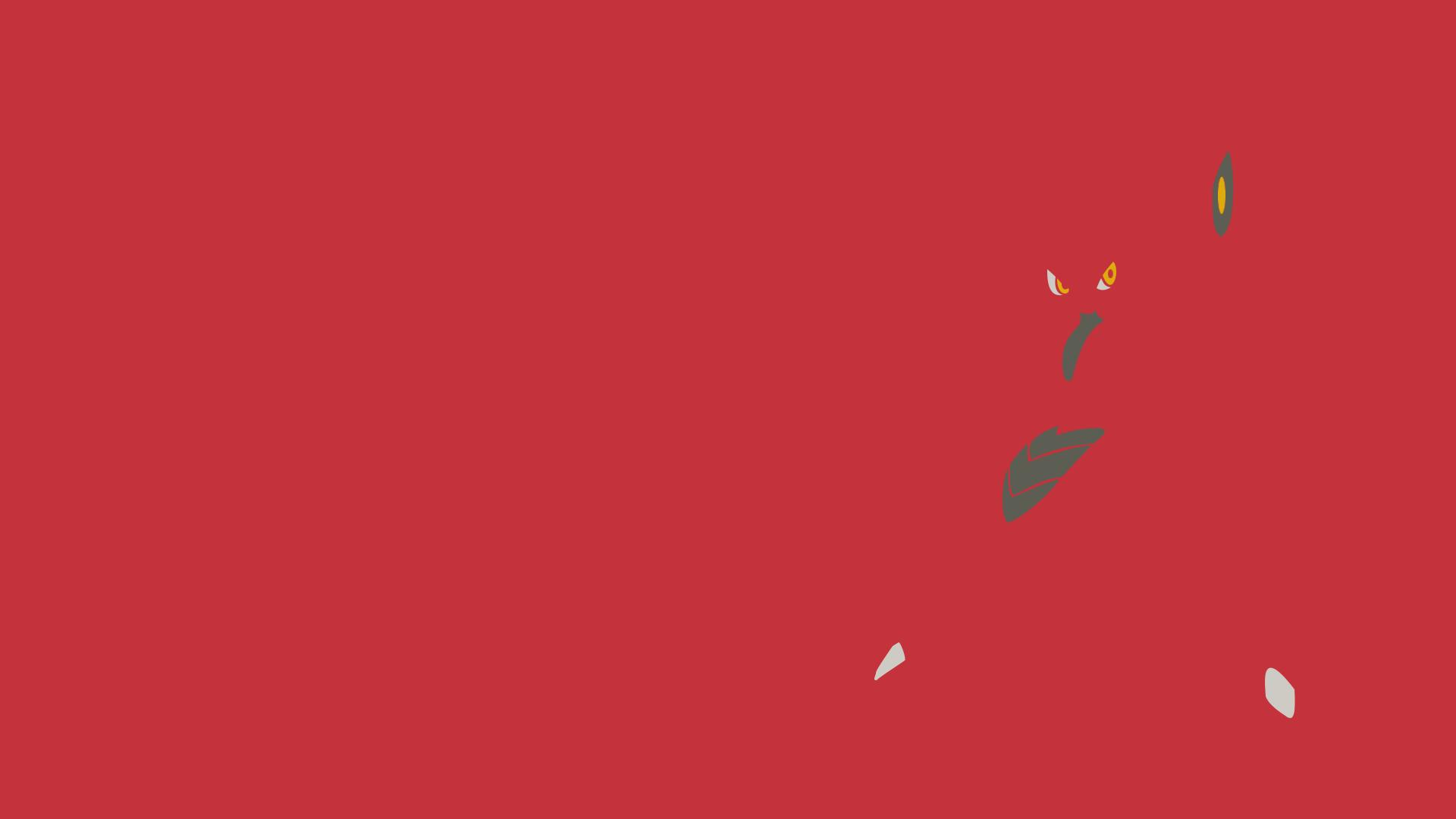 Scizor Minimalism Red Background Wallpaper Anime