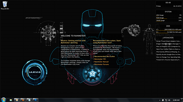 Themes For Windows S H I E L D Iron Man Theme