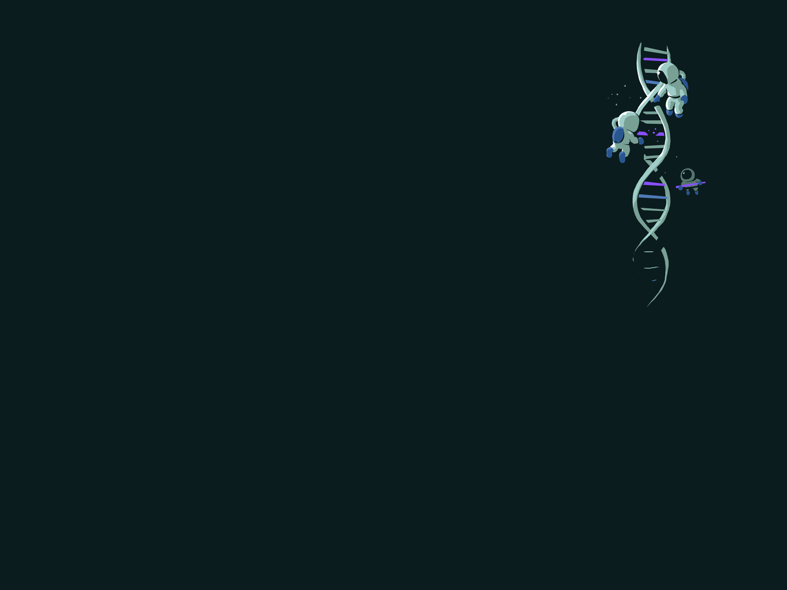 Download Dna Double Helix Separated Source Submit Wallpaper 1600x1200