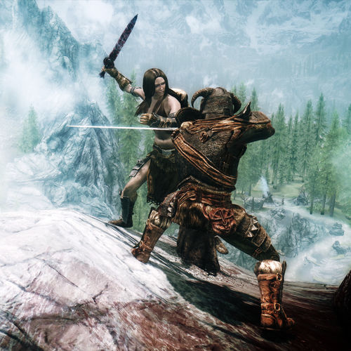 Skyrim On The Edge Picture For iPhone Blackberry iPad
