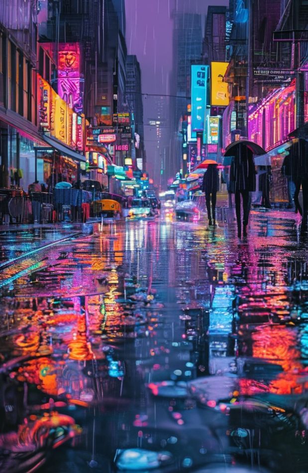 City Rain Wallpaper