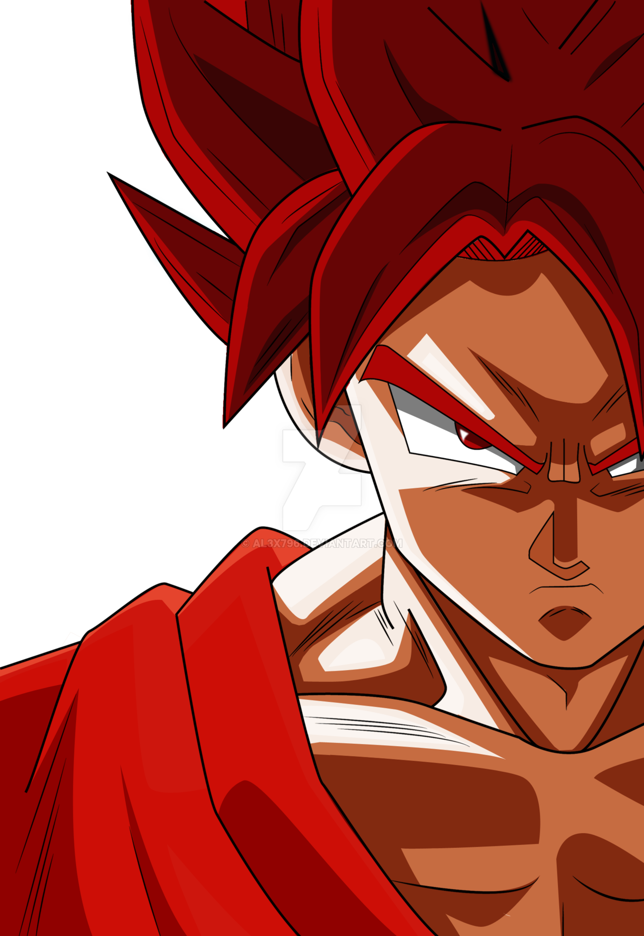 Goku New Form Red Ssj By Al3x796