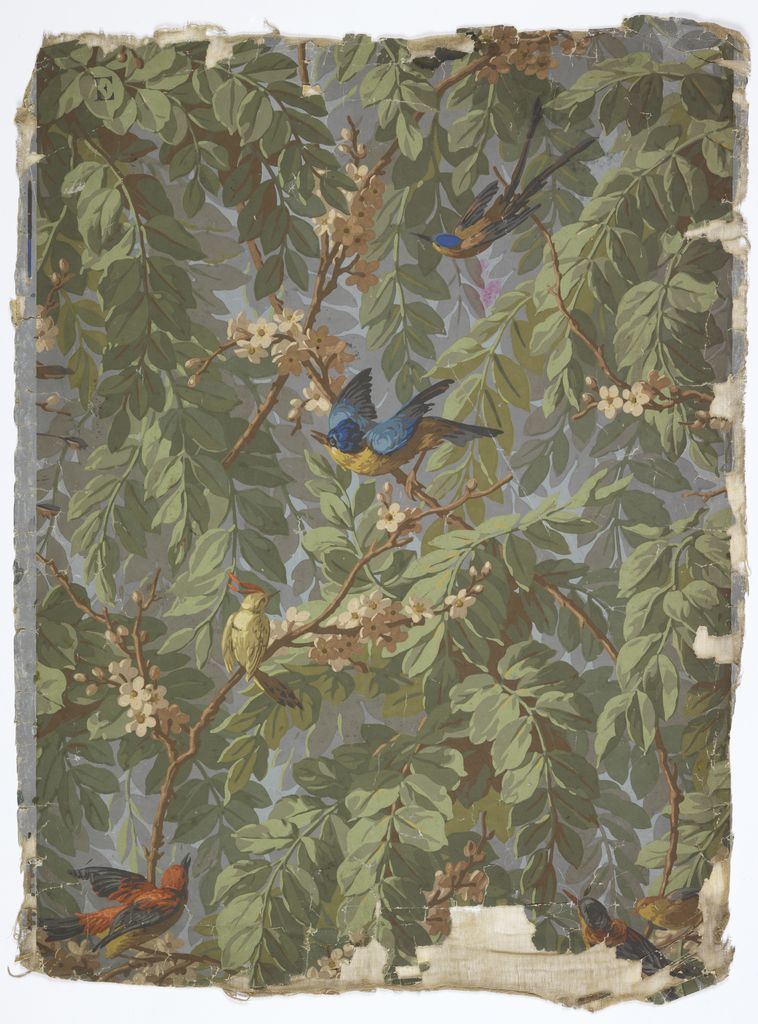 French Wallpaper Antique