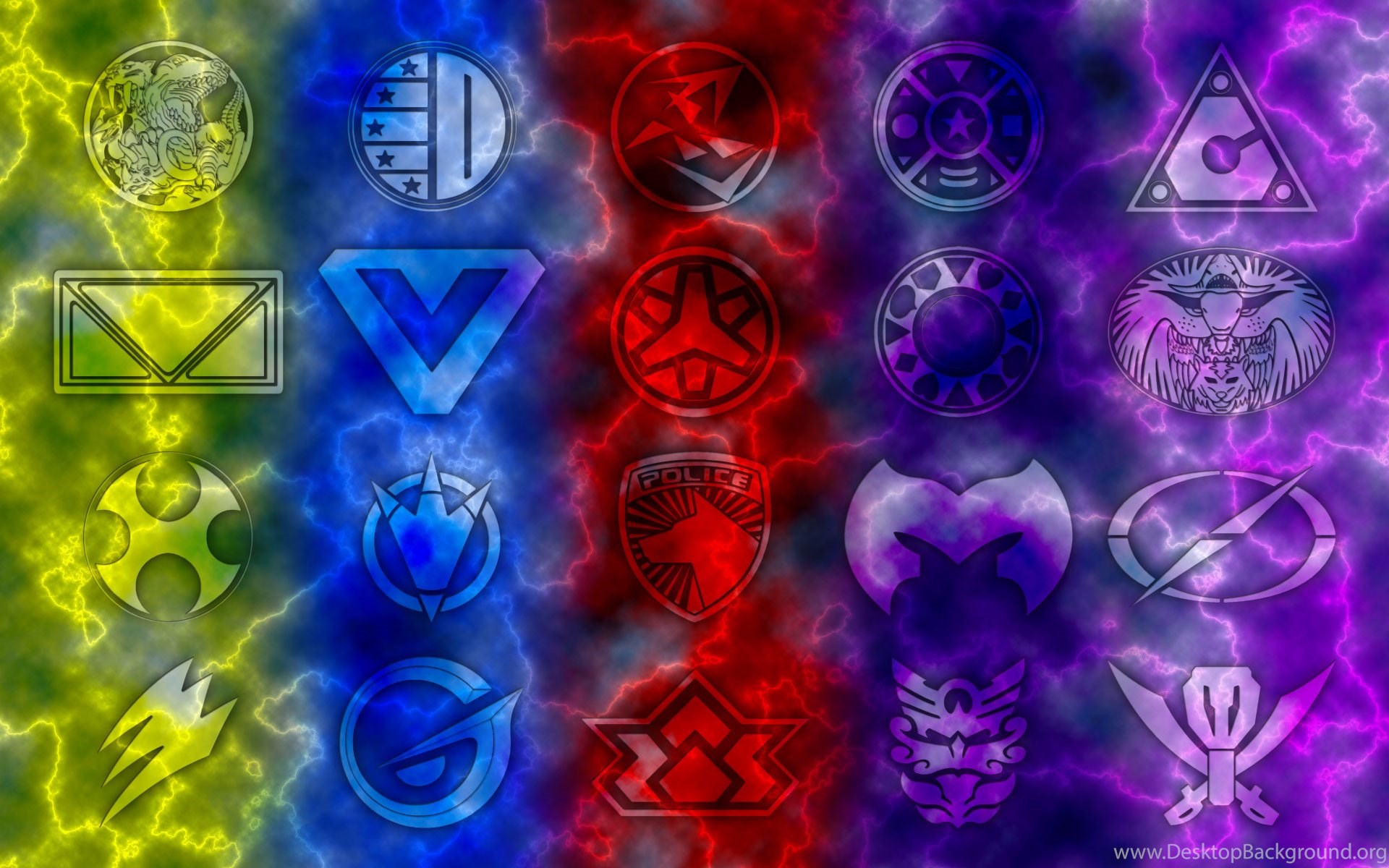 Power Rangers Megaforce Logo Wallpaper Desktop Background