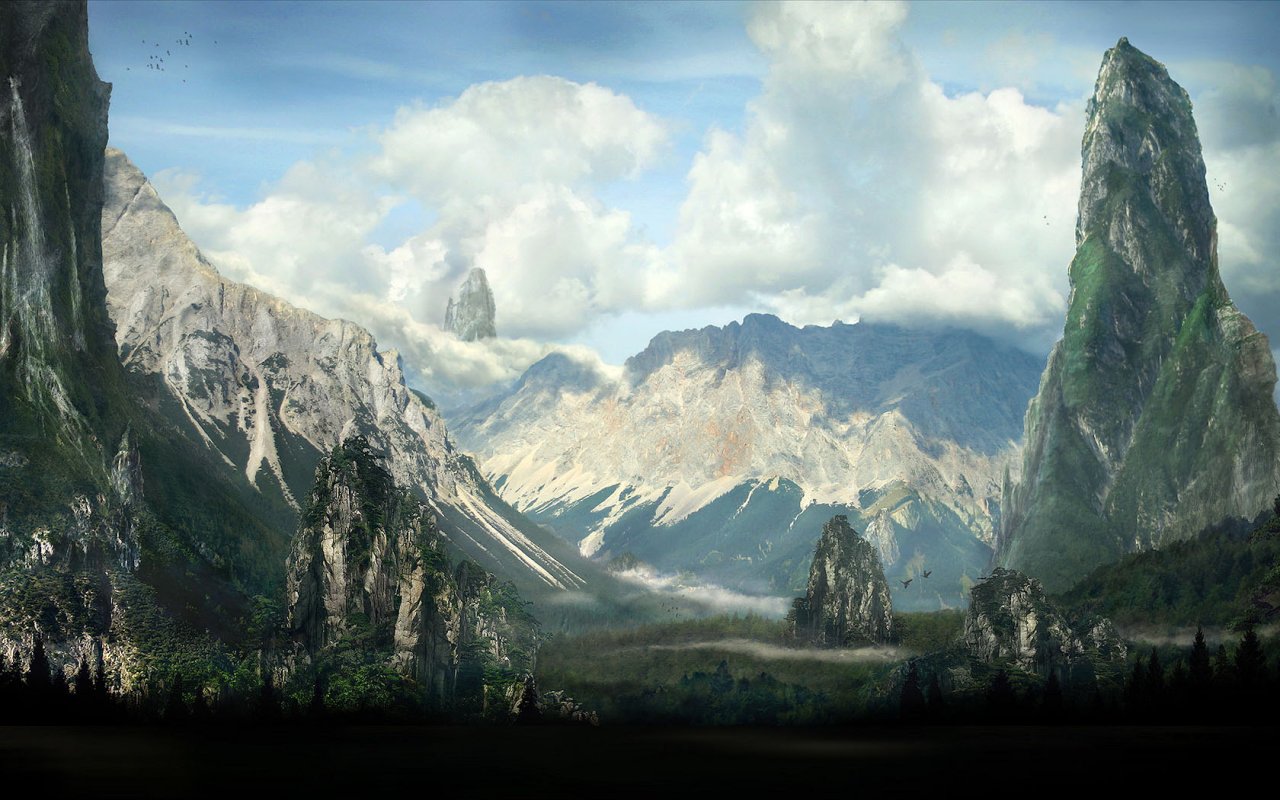Mountains Beyond HD Wallpaper Widescreen