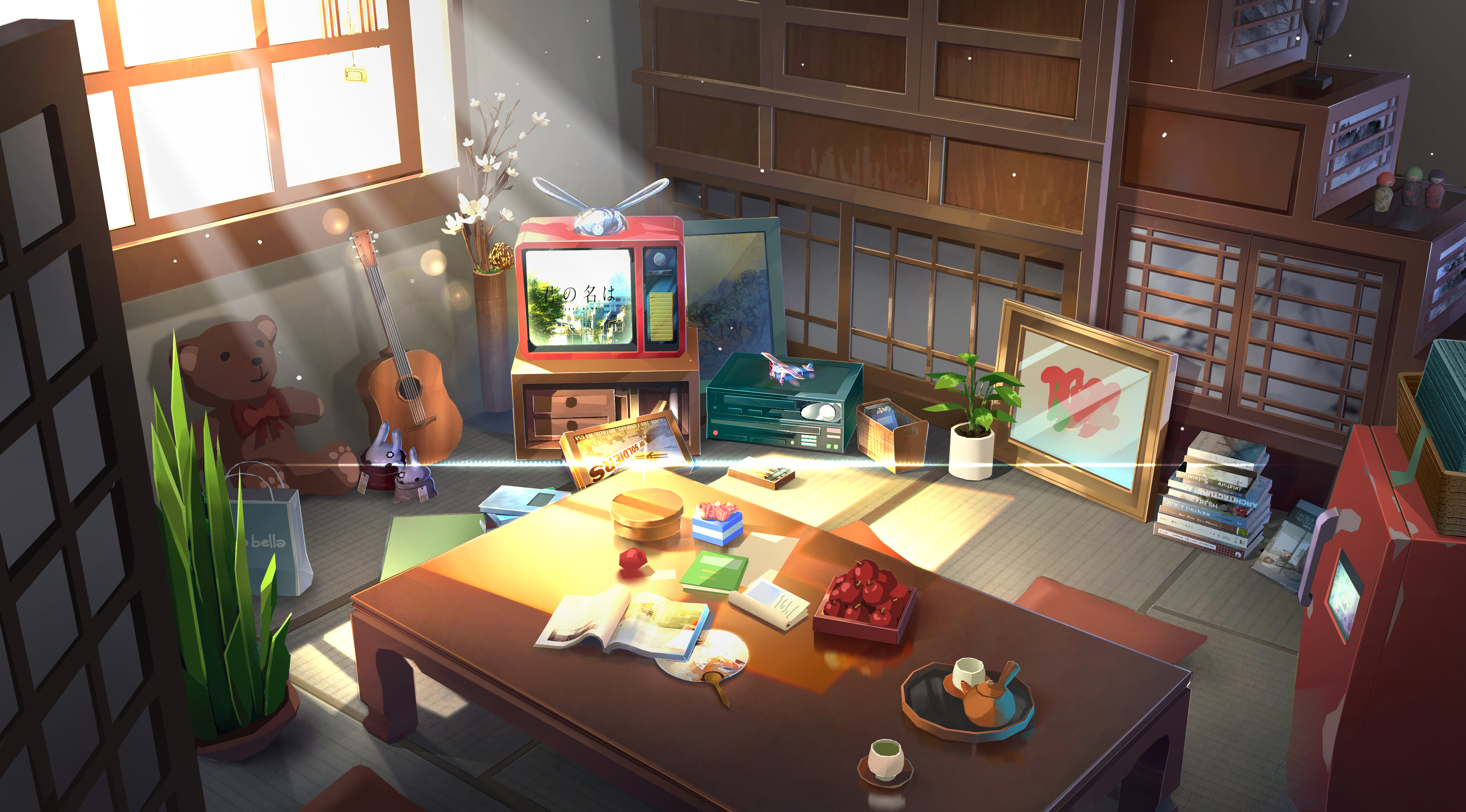 Anime Room 4k Ultra HD Wallpaper By Lv