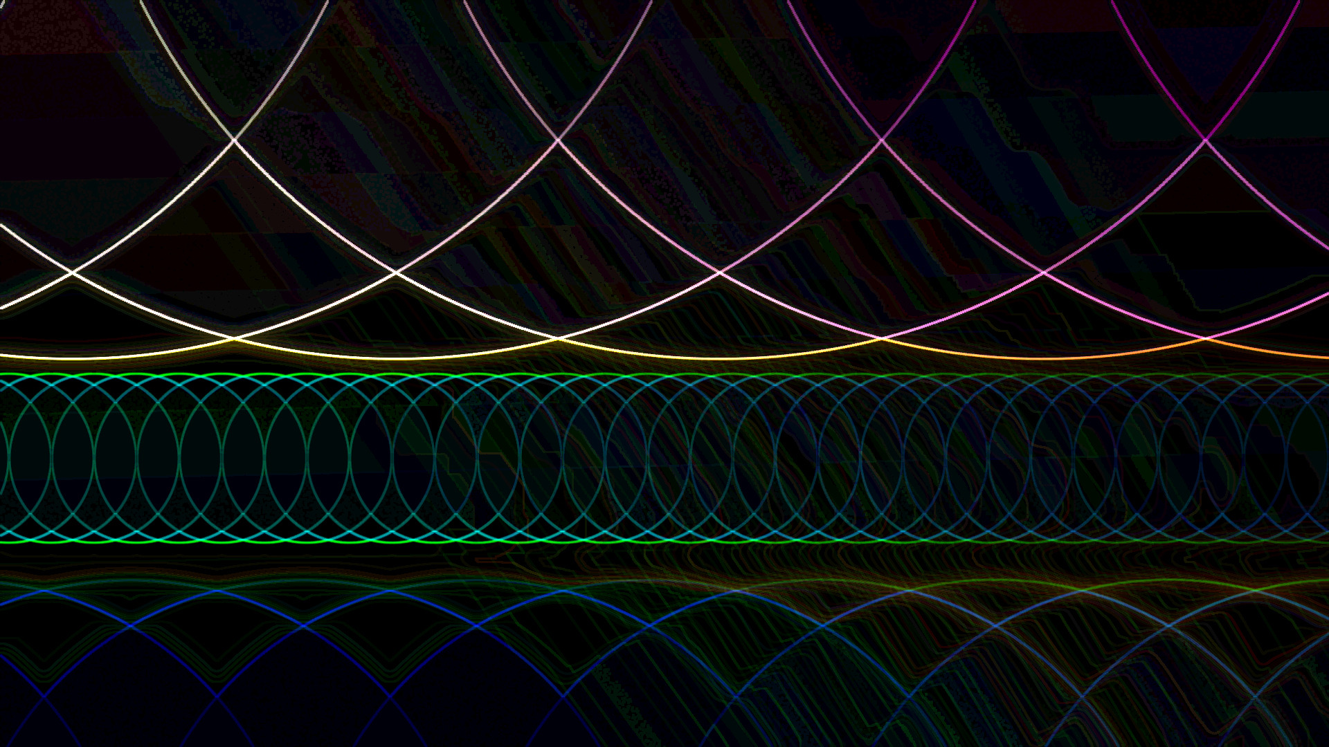 Neon Circles HD Wallpaper