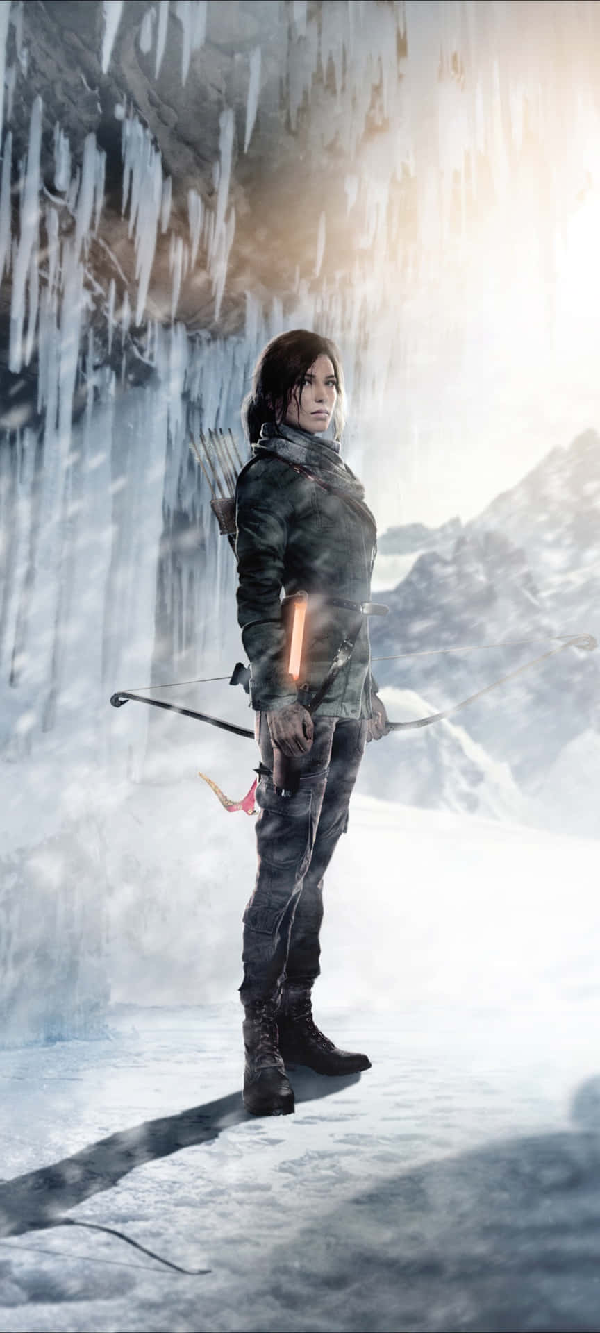 Adventure Your Way And Be Fearless Like Lara Croft With The Wallpaper