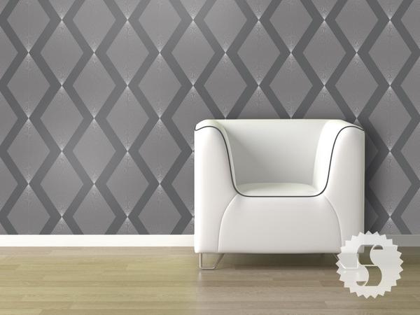 Swag Paper removable wallpaper Triamonds pattern Swag Paper Premium