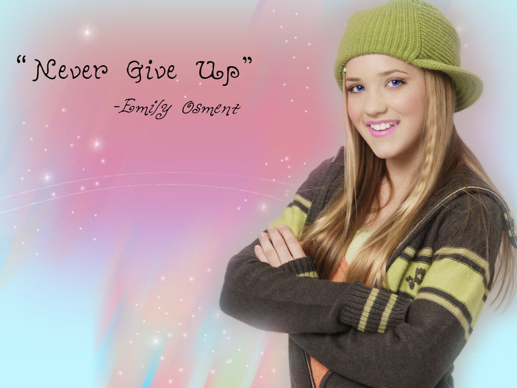 Never Give Up Emily Osment Wallpaper