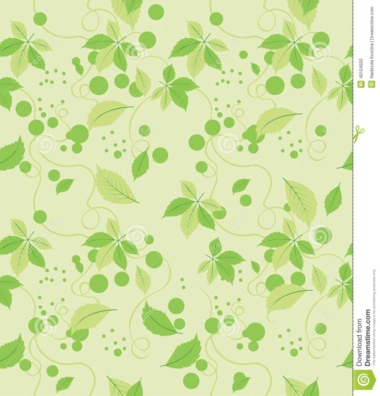 Green Leaf Pattern Wallpaper Gallery